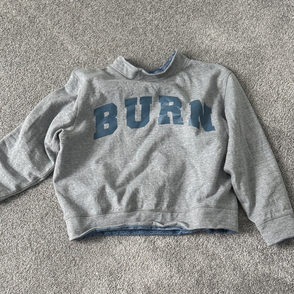 Burn Boot Camp Reversible Oversized Crewneck